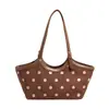 Bolso Coreano de Nicho con Lunares para Mujer 2026 Otoño Nuevo Estilo de Alta Gama Gran Capacidad Versátil para el Trabajo Bolso Tote de Hombro