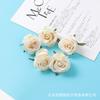 Rosas Flores Artificiales para Uso en Bodas, Decoración Realista de Alta Gama para Cajas de Regalo, Materiales para DIY, Cabezas de Flores Falsas para Arreglos Escénicos