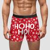 AliExpress Amazon Transfronterizo Regalo de Navidad Año Nuevo Ropa Interior para Hombre Seda de Leche Cintura Media Alta Elasticidad Alta Transpirables Pantalones Cortos
