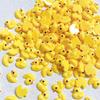 Venta Caliente Lindo Dibujo Animado Patito Amarillo Joyería para Uñas Resina Divertida Accesorios para Funda de Teléfono Parche Ins Pato Mini