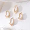 Chapado en Cobre de Oro Real de 18K Madreperla Microincrustación Fila Única Cierre de Guisante Collar Pulsera Vintage Accesorios de Joyería DIY de Alta Gama