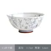 Jingdezhen Vajilla de Color Bajo Esmalte Set de Cuenco y Plato Hogareño Cuenco de Arroz Plato de Verduras Cuenco Grande Cuenco para Fideos Cuenco para Sopa Plato de Cerámica