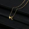 Colgante de 26 Letras Más Vendido Transfronterizo Collar con Letra en Forma de Corazón Collar de Letra con Forma de Corazón de Moda en Stock Venta al por Mayor Estilo Corto