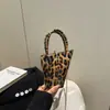 Bolso Transfronterizo para Mujer Nuevo Bolso de Cadena con Forma Retro Americana Bolso Cruzado para Mujer con Estampado de Leopardo de Forma Especial Muy Popular Bolso para Labiales para Mujer