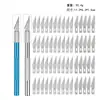 Juego de Cuchillos para Grabar, Cuchillo Artesanal para Grabar, Cuchillo para Aficiones, Navaja de Bolsillo con Varilla de Metal, Cuchillo para Tallar Modelos de Corte de Papel para Sellos de Goma