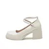 Zapatos de tacón alto estilo Mary Jane francés para mujer, nuevo modelo otoño 2026, con correas cruzadas y correas de hebilla, adecuados para faldas y cheongsams vintage.