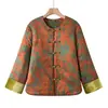 Ropa de invierno para mujeres de mediana edad y mayores, chaqueta ligera acolchada de algodón, abrigo de algodón cálido, nuevo estilo nacional de estilo chino, abrigo de algodón de invierno para madres