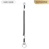 Cuerda para Pesca con Señuelo con Dispositivo de Control de Peces Retráctil Automático, Cable de Acero Incorporado, Accesorio para Equipo de Pesca, Hebilla de Cuerda, Caña de Pescar