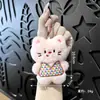 Llaveros de animales de peluche para bolsos, lindos llaveros de oso y gato, pequeños regalos para máquinas de muñecas, en stock