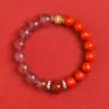 Loja de Fábrica Pulseira de Cinábrio Pulseira Autêntica de Ametista Feminina DIY Masculino Areia Imperial Areia Vermelha Autêntica Pode Ser Enviado em Nome de Terceiros