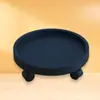 Soporte de Rueda Templado Portador de Carga Bandeja Grande para Macetas Rueda Universal Base con Ruedas para Maceta Bandeja Redonda Engrosada para Macetas