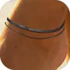 Aliexpress Cruzamento de Fronteira Aço Inoxidável Osso de Cobra Clipe de Papel Tornozeleira Moda Personalidade Simples Versátil Estilo Casual Joia de Pé Dupla Camada