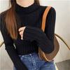 TikTok Tmall Calidad Otoño e Invierno Nueva Llegada Suéter Estilo Occidental para Mujer Jersey de Manga Corta Larga Ajustado Tejido Camiseta Base