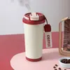 Taza de Café Lily Acero Inoxidable 316 Taza Térmica Alta Apariencia Chicas Portátil Doble Bebida Taza de Agua Térmica Souvenir
