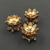 Accesorios de aleación de esmalte cloisonné azul cocido imitación estilo antiguo pabellón corona de pelo diy accesorios para tocado tocado de novia diy aleación