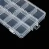 Caja de Almacenamiento Portátil de 12 Compartimentos para Pedrería de Uñas Transparente de PP para Pedrería y Accesorios de Uñas Caja de Almacenamiento a Prueba de Polvo