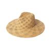 Europa y Estados Unidos transfronterizo súper ventas moda casual tejido a mano rafia flor hueca sombrero de paja exterior playa protector solar