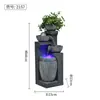 Fonte de Água para Sala de Estar, Fonte de Água Circulante para Entrada, Ornamento Decorativo de Paisagismo, Roda Feng Shui de Chão para Escritório e Clube para Atrair Riqueza