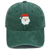 Gorra de Béisbol Vintage Bordada de Santa Claus Transfronterizo Regalo de Navidad Unisex Casual Versátil Gorra de Moda
