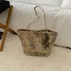 Elegante Bolsa Xiaomi para Mujer Estilo Coreano 2026 Nueva Bandolera Estampado de Leopardo Retro Personalidad Nicho Bolso de Mano Viaje Moda