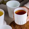 Copa Blanca Pura Sin Asa Copa de Vino Copa de Té Kung Fu Juego de Hotel Copa de Cerámica para Mesa Hogar Casa de Té Restaurante Restaurante Copa de Agua