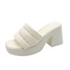 Zapatillas Plataforma Ligeras y de Lujo para Mujeres para Evitar Pisar Heces, Calzado de Verano para Exteriores, Zapatos Antideslizantes, Sandalias de Moda con Tacón Alto y Suela Gruesa para Niñas