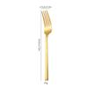 Cubiertos Occidentales Engrosados de Acero Inoxidable 304 Transfronterizo Mango Hexagonal Lijado Cuchillo para Carne, Tenedor y Cuchara Hogar Hotel Tenedor y Cuchara para Postre