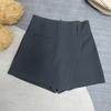 Falda Pantalón Irregular para Mujer Otoño e Invierno Cintura Alta Falda Traje Versátil Falda de Cadera Ajustada Antideslumbrante Falda de Línea A Falda