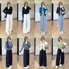 Zedai Jia Yi Calça Nezha com Cordão de Uso Bidirecional, Caimento Relaxado, Calça Cimitarra Drapeada, Calça Moletom Casual de Algodão Australiano, Calça Lanterna com Punho