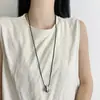 Estilo Minimalista Fresco Collar Largo de Gota de Agua para Mujer Cadena de Suéter con Cordón Accesorios de Cadena para Clavícula de Lujo Ligero de Gama Alta de Nicho