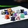 Cristal Natural Piedra en Bruto Adorno Merkaba Estrella de Seis Puntas Tridimensional Flor de la Vida Colgante Decoración de Estrella Octagonal