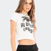 Nova camiseta feminina de manga curta y2g de comércio exterior europeu e americano para o verão, top curto hot girl, atacado feminino