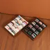 Bandeja de almacenamiento de cuero con veta de madera vintage en stock para pulseras hechas a mano, bandeja para joyas de pulseras de cristal, accesorios para pulseras y bandeja de exhibición para cuentas budistas