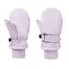 Guantes de Esquí Transfronterizos para Niños y Niñas, Forrados de Polar en Invierno, Engrosados, a Prueba de Frío, Cálidos, Cortavientos, Guantes de Cobertura Total