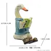 Adornos de Jardín de Animales Simulados, Patos de Dibujos Animados, Decoraciones para Patio, Manualidades de Jardinería Creativas Realistas para Exteriores, Transfronterizo