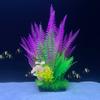 Adornos decorativos para paisajismo de peceras, césped acuático de plástico, simulación de hierba marina, micropaisaje, placa de arena, flor artificial falsa, pequeño bonsái.