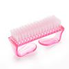 Escova de Limpeza de Unhas, Escova de Chifre com Cabo Translúcido, Escova de Chifre Grande para Remover Pó de Unha, Escova de Chifre para Unhas