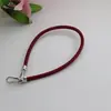Pulsera de Muñeca PU Versátil de Gama Alta de 6 mm, Correa para Teléfono, Nuevo Estilo, Hebilla Cuadrada de Cuero, Cadena de Mano de Cuerda Redonda, Accesorio para Teléfono