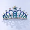 Tocado de corona para niños, corona de princesa con diamantes de imitación, peine para el cabello, regalo de cumpleaños para niña pequeña, accesorios para el cabello de bebé, peine, joyería