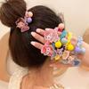 Acessórios de cabelo infantis estrela areia movediça tiara de princesa corda de cabelo de menina tiara de cabelo de menina anel de intestino delgado adorno de rabo de cavalo