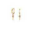 Pendientes de Moda Estilo Ins con Forma de Palmera de Coco y Cactus para Mujer, Chapados en Cobre con Oro Real, Pendientes de Corona de Diamantes de Circonita, Exclusivo Transfronterizo