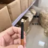 Pincel Clareador Cabeça Redonda Pelo de Raposa do Ártico Pincel de Detalhe Pincel Iluminador Pincel Clareador de Olhos Pincel de Maquiagem Pelo Animal Cangzhou