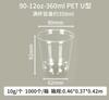 Vaso PET transparente para bebida fría desechable para café, leche, té, vaso de plástico para llevar comercial, vaso de embalaje de plástico calibre 98 al por mayor 1
