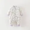 Saco de Dormir Acolchoado Espesso 120g para Bebê com Seda de Amora Outono/Inverno Classe A Manga Longa com Pé Anti-Chute