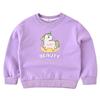 Suéter de Caricatura Infantil de Felpa con Cuello Alto para Niñas Hilo de Algodón Cuello con Hilo Manga Larga Camiseta Interior Nueva Ropa para Bebé Primavera y Otoño