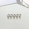 Espaçador de Engrenagem Círculo de Zircônia Banhado a Ouro 14K Fecho Lagosta DIY Acessórios para Joias Artesanais Acessórios de Acabamento para Colar Pulseira