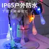 Cadena de Luces Solares LED Forma de Gota de Agua Impermeable para Exteriores Balcón Patio Iluminación de Burbujas Decoración Navideña Cadena de Luces