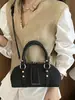 Bolso Cuadrado Pequeño Vintage Nuevo Otoño 2026 para Mujer, Bolso de Hombro Único, Bolso Boston, de Alto Valor, Único, Bolso Cruzado de Moda