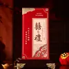 Directamente del fabricante: Sobres rojos aterciopelados para bodas, sobres rojos de alta gama con estampado dorado esmerilado con la palabra "feliz" para regalar y como agradecimiento