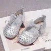 Zapatos de malla y piel para niña, nuevo estilo de verano 2026 para niños, zapatos de princesa para niñas pequeñas, suela blanda, antideslizantes, zapatos casuales de moda